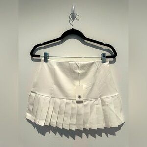 NWT Tory Burch Sport White Pleated Hem Tennis Skirt